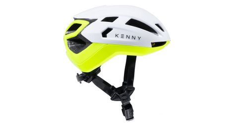 Kenny stealth helm wit geel