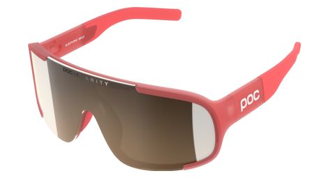 Lunettes poc aspire mid corail translucide - brown silver miror