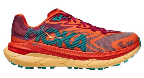 Women's trail running schuh hoka tecton x 2 red blue 38.2/3