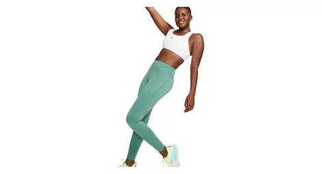 Nike dri-fit go long tights donna verde
