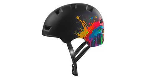 Casque vélo et skate | splash noir m (54-57 cm) | certifié en1078