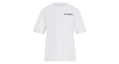 Maillot de manga corta adidas terrex multi blanco para mujer