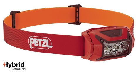 Lampe frontale petzl actik 450 lumens rouge