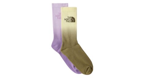 Chaussettes The North Face Everyday Dip-Dye Violet/Jaune (2 Paires)