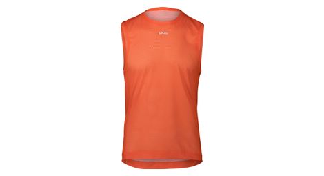 poc air indoor zink orange sleeveless jersey