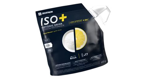 Boisson isotonique Decathlon Nutrition Iso+ Citron 650g