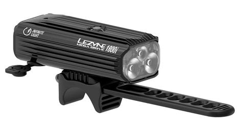 Lampe de vélo lezyne mega drive 1800i - noir y13 2020