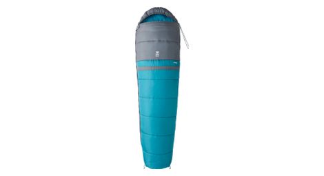 Sac de Couchage Loisir Verdon Light Gris et bleu zip Gauche
