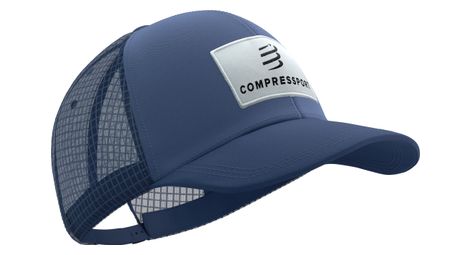 Compressport trucker 6p cap blue