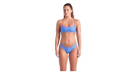 Maillot de bain 2 pièces arena new monogram bleu femme