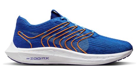 Nike pegasus turbo flyknit next nature scarpe da corsa blu arancione