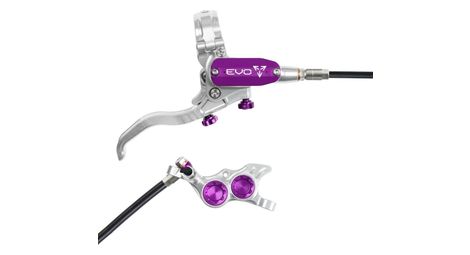 Frein arrière hope tech4 evo tr4 argent / violet durite standard