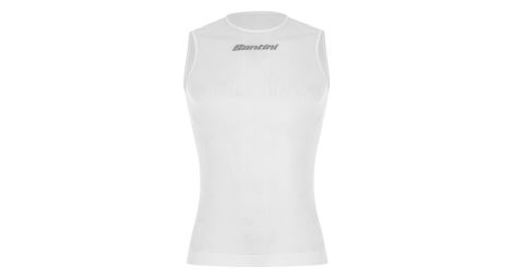 Sous maillot sans manche santini rete blanc