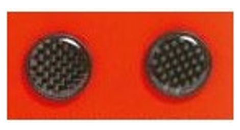 Massi 2 bouchons de guidon imitation carbone