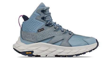 Zapatillas de senderismo hoka anacapa mid gtx para mujer en color azul gris 39.1/3