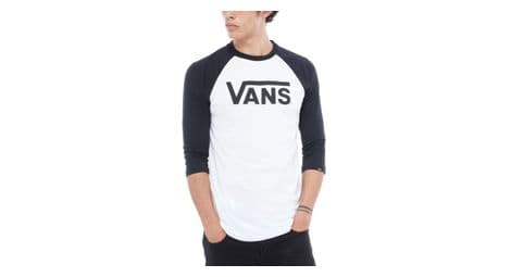 T shirt vans men classic raglan white black