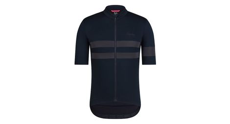 Kurzarm trikot rapha brevet jersey schwarz herren