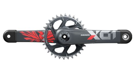 Juego de bielas sram x01 eagle 12v superboost+ direct mount lunar oxy red 32 dientes (sin estuche)