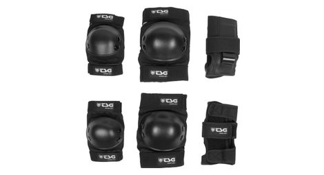 Tsg junior-set conjunto de protecciones de codo para niños negro