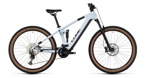 Cube stereo hybrid 120 pro 625 electric full suspension mtb shimano deore 12s 625 wh 27.5'' flash white 2023 16 pollici / 161-170 cm