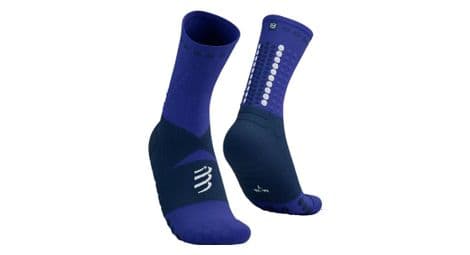Compressport ultra trail sokken v2.0 hoog blauw