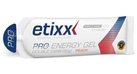 Etixx gel énergétique double carb pro line pêche 12x60ml