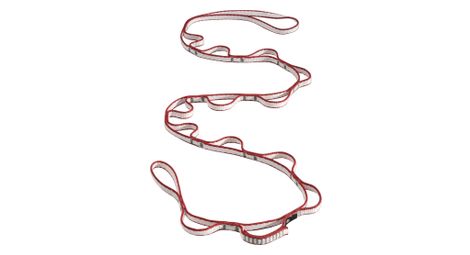 Diamante Negro 12 mm Dynex Daisy Chain 140 cm Rojo