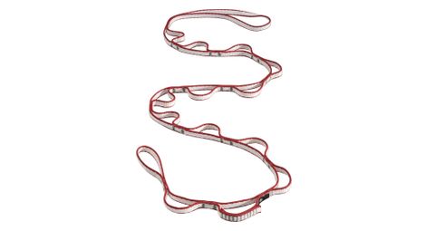 Diamante Negro 12 mm Dynex Daisy Chain 140 cm Rojo