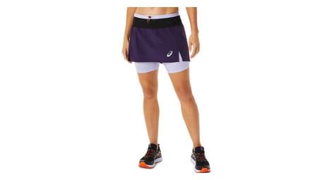 Asics fujitrail purple women's 2-in-1 skirt