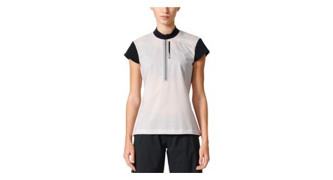 Adidas running women short sleeves jersey terrex agravic white black