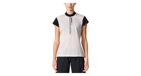 Maglia adidas running donna manica corta terrex agravic bianco nero