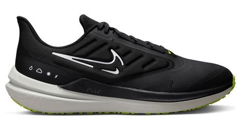 Nike air winflo 9 shield running shoes black green