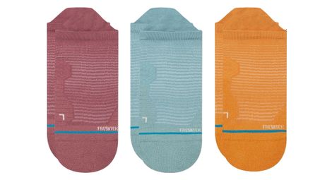 Lot de 3 paires de chaussettes basses stance variegated multicolore