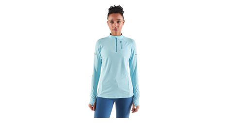 Camiseta de manga larga para mujer kiprun warm azul claro