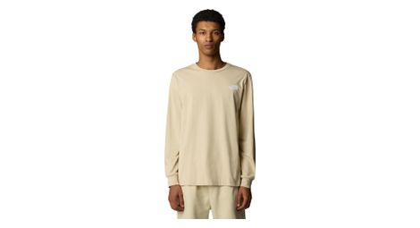 Maglia a maniche lunghe the north face easy beige