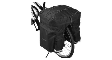 Sacoche vélo spacieux 60 l pour porte-bagages noir