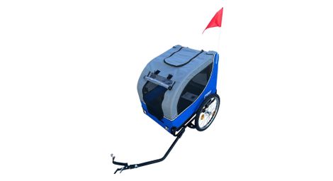 Remorque pour chien - pliable - deluxe gris - max 30 kg