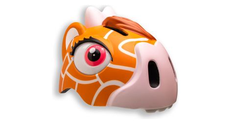 Casque de velo pour enfants   girafe marron   crazy safety   certifie en1078