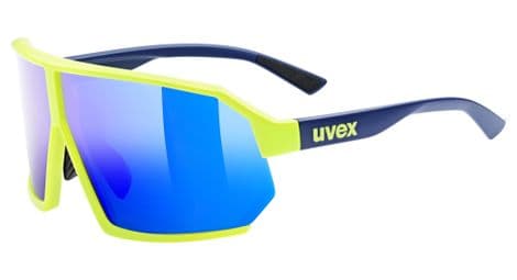 Lunettes uvex sportstyle 237 jaune verres miroir bleu