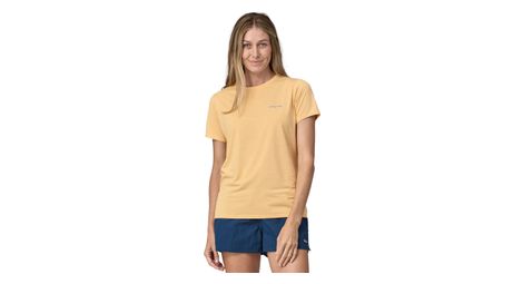 Patagonia women's cap cool daily graphic waters orange t-shirt m