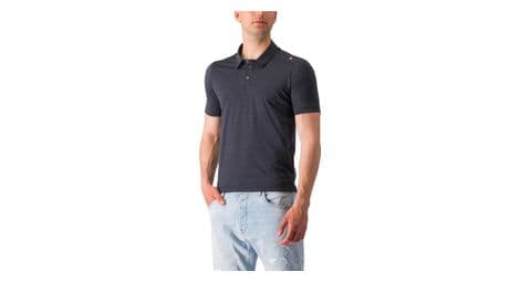 Castelli Merino Short Sleeve Polo Black