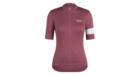 Maillot Manches Courtes Rapha Core Marron/Blanc Femme