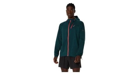 Veste imperméable asics fujitrail elite vert homme