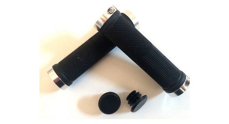 Poignee velo double collier argent.