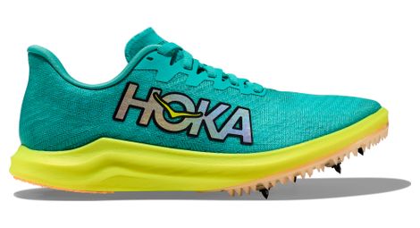 Chaussures d'athlétisme unisexe hoka cielo x 2 ld bleu vert jaune