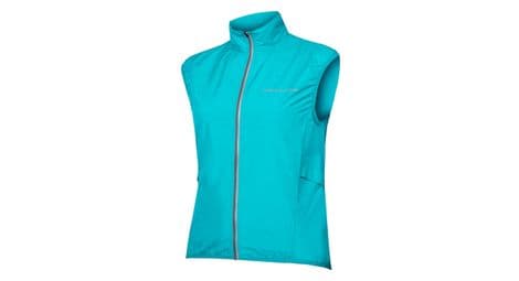 Veste coupe vent sans manches femme pakagilet endura bleu pacifique