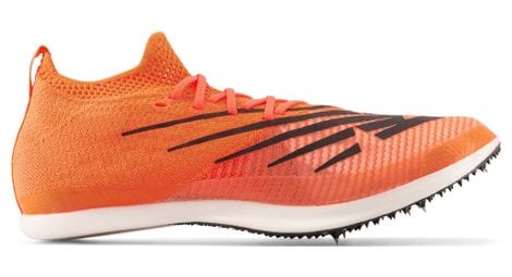 Zapatillas de atletismo unisex new balance fuelcell md-x v2 naranja blanco
