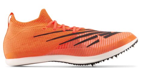 Chaussures d'athlétisme new balance fuelcell md-x v2 orange blanc unisexe