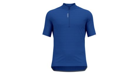 Odlo essentials 1/2 zip short sleeve jersey blue