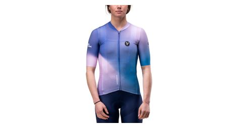 Maillot Manches Courtes Femme LeBram Race Aero Violet Rose